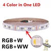 Umlight1688 12 V 24V SMD 5050 RGBW RGBWW LED Strip 4 Kolor w 1 Chip LED 60 LED / M Elastyczne LED Light Light