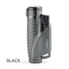 Jobon Triple Torch Cigar Lighter Refillable Windproof Jet Flame Adjustable Lighters Gift For Friend