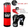 100 cm Training Fitness Fighter Boxing Bag Hook Hanging Bag Punching Sandbag tom med boxningshandskar Hand Wraps3221066