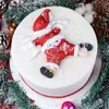 Weihnachten Santa Cookie Schimmel Silikonform Fondantkuchen Dekoration Werkzeug Gumpaste Zuckercraft Schokolade Formen Backware -Werkzeuge T2005238252992