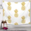 Serie di ananas Arazzi da parete Stampa digitale Ananas Asciugamani da spiaggia Telo da bagno Decorazioni per la casa Tovaglia Cuscinetti per esterni 150 * 130 cm