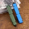 Mini knife high-tech automatic knife D2 blade aviation aluminum handle double-action tactical breaker outdoor camping pocket EDC tool