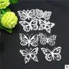 4 pcs Pack Metal Cuttle Morre Borboleta Quadro DIY Scrapbooking Die Cuts Decor Decoração Embossing Pasta Corte Xmas Presente