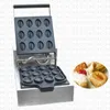 HOT SALE Commercial Electric 12pcs Coffee Bean Waffle Maker Cookie Waffle Maker Electric Waffle Making Machine