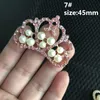 Ventes chaudes 100pcs ivoire perles strass boutons invitations de mariage en métal décorer bouton bibelot cheveux fleur centre scrapbooking