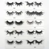 Cílios Cílios Vison Criss-Cross vertentes Cruelty Free High Volume Mink Lashes Tiras Suave Dramática Olho Falsos Cílios E80 Maquiagem