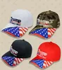 4stiles Donald Trump Beyzbol Şapka Yıldız ABD Bayrağı Camo Kap Amerika Tutun Büyük 2020 Şapka 3D Nakış Mektubu Ayarlanabilir Snapback FFA2240-1