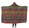 Ropa de cama edredón girasol mantas con capucha 3D impreso pañales cálido grueso invierno Sherpa polar sofá TV mantas envoltura tapiz alfombra AZYQ6199