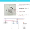 Hot Sale Remote Control Wifi Enabled Switch Crystal Glass Panel For Smart Home Automation / 2 Gang Switch