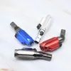 Movable Nozzle 4 Jet Flame Torch Lighters Butane Scorch Flame Chef Cooking Refillable Butane Gas Cigarette Cigar Lighter for Smoking Pipe