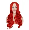 Женщины Длинные волнистые полный парик косплей черный красный розовый белокурый свет коричневый темно-коричневый жаростойкий парики волос