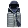 USB Smart chauffage gilet manteau hommes couleur unie correspondant à capuche hommes électrique gilet décontracté hiver chauffage vêtements Chalecos