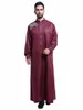 Spot Trench Coats European spring and summer long-sleeved solid color Muslim Arab Middle Eastern men's robes support mixed batch