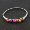 925 silver inlaid natural freshwater pearl bracelet 6-7mm colored pearl jewelry female models luxury exquisite holiday gifts