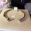 Brand Pure 925 Sterling Silver Jewelry For Women Rotate Ball Bangle Bead Bangle Wedding Jewelry Open Rose Gold Bracelet CX20077438298