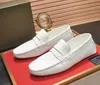 Nazwa marki Męskie Dress Loafers Casual Walk Plised Moccasin-Gommina Drive Real Leather Slip On Buty EU38-45