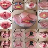 Komik Yetişkin Parti Maskesi Lateks Palyaço Cosplay Yarım Yüz Korkunç Korkunç Maskeler Masquerade Cadılar Bayramı Partisi Dekoru Cadılar Bayramı