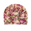 Europa Niemowlę Baby Girls Hat Knot Flower Headwear Dziecko Maluch Dzieci Faules Turban Donuts Florals Kapelusze Akcesoria dla dzieci 8 Kolory 15016