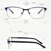 Groothandel-metalen damesbril Clear Fashion transparant montuur Geen graden DecoraLadies brilmontuur #TWM6087C3
