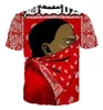 Nieuwe Mode Vrouwen Heren Bloed Gang Grappige 3d Print T-Shirt Jogger Broek Casusal Trainingspak Sets2382