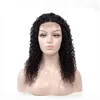 Tanie Kinky Kręcone Koronki Front 4 * 4 Peruki Zamknięte Dla African American Women Brazylijski Kręcko Dziewiczy Ludzkiej Włosów Koronki Wig 180% Gęstość 10-24 cal