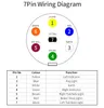 コネクト車両のトレーラー12v 13ピンから7ピンアダプタートウバー銅ソケットプラグ牽引トレーラーコンバートキャラバンコネクトアクセサリー部品