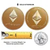 Gold Silver Plated Ethereum Coin Replica Art Collection Gift Physical Metal Antique Imitation Non -Currency Coins Collectibles2984789