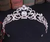 Jóias de noiva tiara headpieces três cores cristal coroa noiva princesa coroa headpiece para vestido de casamento 2018 casamento nupcial ac3318792