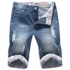 2016 Zomer Mannen Korte Jeans Denim Broek Mens Shorts Bermuda Jeans Mode Casual Mannen Jeans Met Gaten Masculina