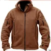 Man Fleece Tactical Softshell Jacket Polartec Thermal Polar Hooded Outerwear Coat Army Clothes