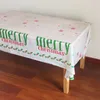 Toalha de mesa de natal, decorações de ano novo, descartável, pvc, desenhos animados, cozinha, jantar, retangular, capas de mesa, festa, natal or3857842