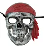 Halloween pirates caraïbes masque cosplay crâne os masques Capitaine Jack masques CS tactique NERF masque festival horreur mode masque