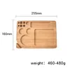 Wood Rolling Filling Tray Papers Back Flip Magnetic Smoking Tobacco Bamboo Wooden Box Single Layer JXW604
