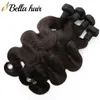 Bellahair 100% Unprocessed Peruvian Human Virgin Hair Bundles Body Wave Hair Weft Extensions 3pcs/lot Double Weft