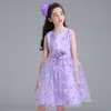 Robe Tutu d'été pour filles, vêtements pour enfants, à fleurs, pour événements de mariage, Costumes de fête d'anniversaire, vêtements pour enfants 8T