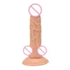 DOMI 20*4cm Female Masturbators Soft Textured Penis Artificial Silicone Big Women Dildo Y191017