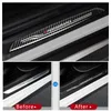 Akcesoria Drzwi Sill Scuff Talerz Guards Carbon Fiber Drzwi Sills Protector Naklejki do BMW F10 F30 F34 E70 X1 X5 X6 Car Styling