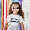 Vintage Kids Zonnebril Kind Zonnebril Ronde Bloem Gafas Baby Kinderen UV400 Sport Zonnebril Meisjes Jongens Oculos de Sol 6 Kleuren