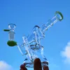 Unique Recycler Glass Bong Hookahs Thick Base Dab Oil Rig Bongs Sidecar Water Pipe Showerhead Perc with Bowl XL-1972