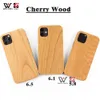Wholesale Eco-friendly Natural Cherrywood Cell Phone Cases Shockproof For iPhone 11 12 Pro Max Xs Xr X Back Cover