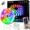 Bonne qualité Led Strips Light RGB 5M 10M 5050 SMD 300Led IP65 non étanche + contrôleur RF 44Key + alimentation 12V 5A avec boîte cadeaux