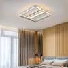 lustres moderna LED acender luzes quadrados para quarto vivendo iluminação cinza Sala de jantar lâmpada lustre decorativo casa