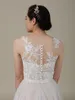 Vintage Bridal Jackets Jewel Sleeveless Bolero Wedding Top 2020 New Lace Appliques Custom Made Plus Size Bridal Accessories293P