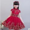 Vestido de princesa das crianças vestido de menina fofa flor menina piano trajes de aniversário pequeno anfitrião vestido de noite passarela