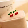 S1081 Fashion Jewelry Cute Cherry Earrings Sweet Cherry Stud Earrings