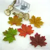 HT 1000PCS Automne Feuilles de soie Favoris Favoris Automne Maple Feuille