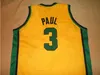 CHEN37 MENINOS RAROS MUNHAS VINTAGEM #3 CHRIS PAUL WEST WEST Forsyth High Scho College Basketball Jersey Size S-5xl ou personalizado qualquer nome ou número Jersey