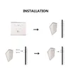 Rvs Solar Powered LED Huis Nummer Lamp Buiten Deur Outdoor Wall Sign Light Sensor Automatische Schakelaar