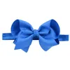 Baby Girls Bow Headband 39 colors Turban Solid color Elasticity Hair Accessories fashion Kids Hair Bow Boutique bowknot Hair Band1838717