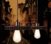 Nordic Ретро Подвеска Лампы E27 железное дерево Loft Люстра передач Внутренний Свет Внутренний Industrial Hemp Rope Светится Myy